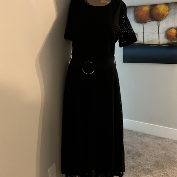 Black Lace Maxi Dress for Women size - Picture 9 of 11